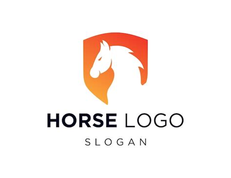 Diseño De Logotipo De Caballo Vector Premium