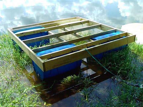 How to build an awesome floating dock for under 200. Barrel Project DIY Photo's - 55 gallon plastic drum ...