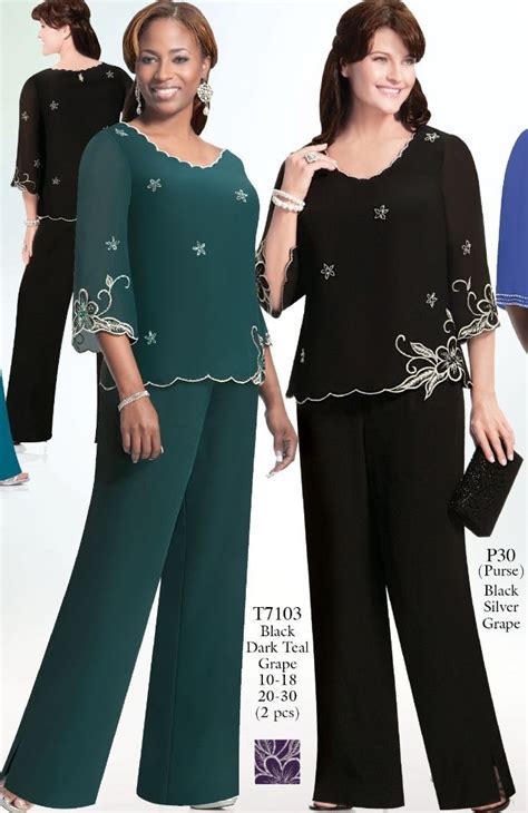 Searching for the perfect jumpsuit, pantsuit or romper for your for your next special event? Plus Size Mother of the Bride Pant Suits | Majestic ...