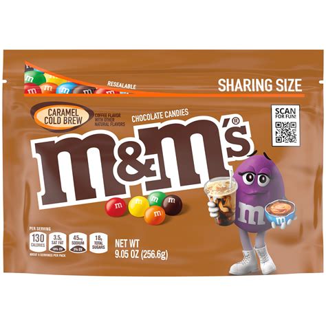 Mandms Caramel Cold Brew Chocolate Candy Sharing Size 905 Oz