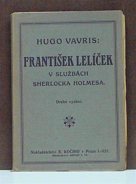Kniha František Lelíček V Službách Sherlocka Holmesa Antikvariát