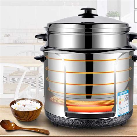 There is just a need for you to gently scrub or wipe it back into the for the one on top, this stainless steel rice cooker is made in japan. Rice Cooker With Stainless Steel Inner Pot - A Complete ...