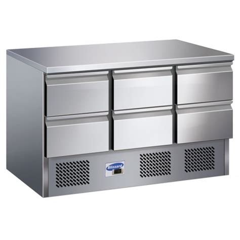 Blizzard Bcc3 6d Compact Refrigerated Counter With Drawers