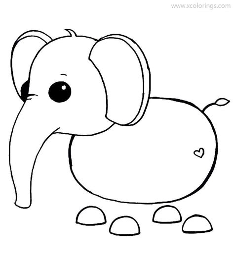 Roblox Adopt Me Coloring Pages Elephant Coloring Home