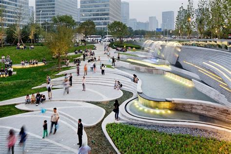 Public Plaza Of The Galaxy Soho Designed By Zaha Hadid Architects And