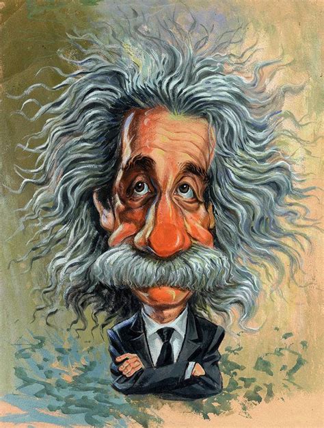 Albert Einstein Poster By Art Caricature Albert Einstein Poster Art