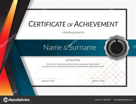Luxury Certificate Template With Elegant Border Frame Diploma D