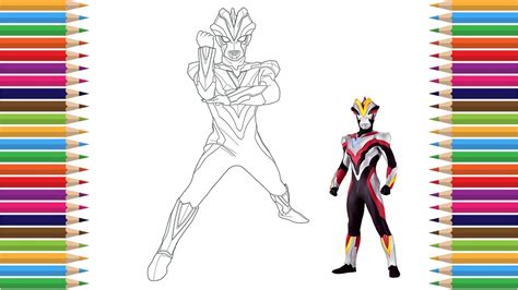 Ultraman Victory Coloring Pages Youtube