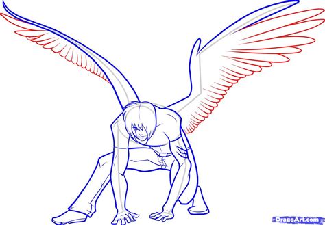 Anime Boy With Wings Drawing Hd Background 9 Hd Wallpapers