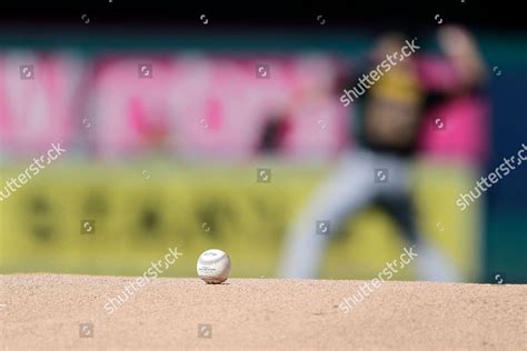 Official Major League Baseball Game Ball Editorial Stock Photo Stock