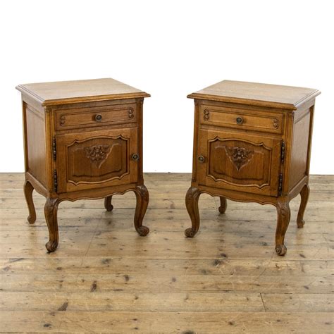 Pair Of Vintage Oak Bedside Tables M 3721 Penderyn Antiques