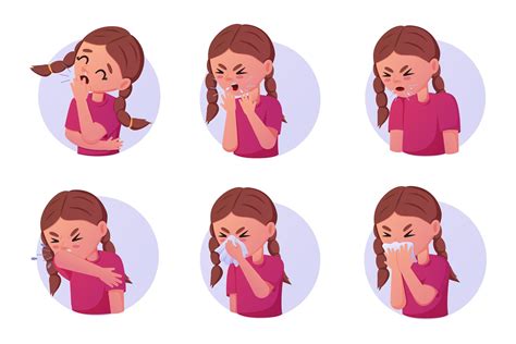 Child Coughing Into Elbow