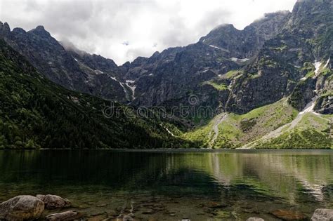 Morskie Oko Lake In The Tatra Mountains Stock Photo Image Of Polish