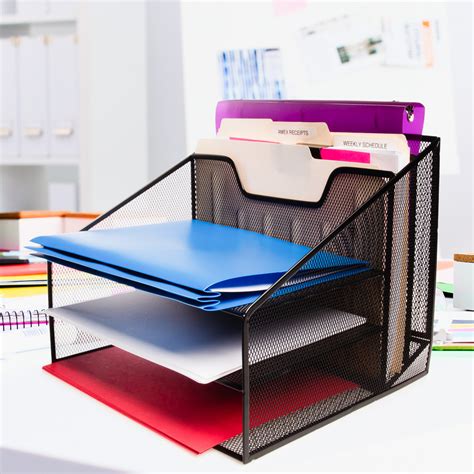 Simply Genius File Organizer Mesh Letter Tray 3 Tier Home Office Desk
