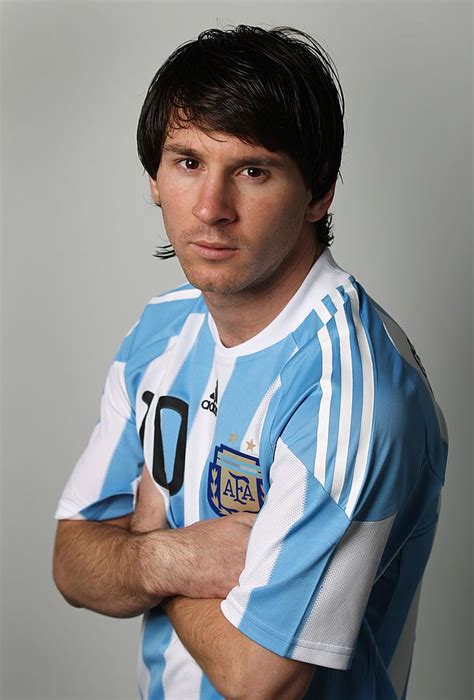 pretoria south africa june 05 lionel messi of argentina poses during the official fifa world