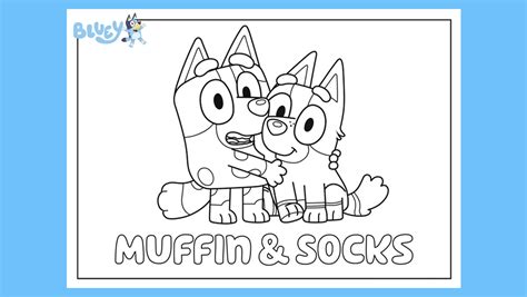 Print Your Own Colouring Sheet Of Muffin And Socks