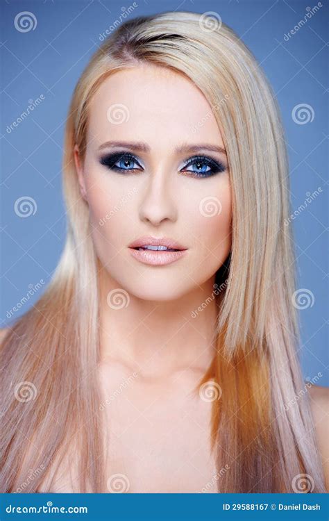 sensual portrait of blond woman stock image image of blond woman 29588167