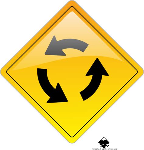 4 Way Intersection Sign