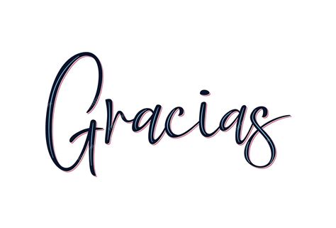 Premium Vector Gracias Calligraphy Spanish Text Lettering Postcard