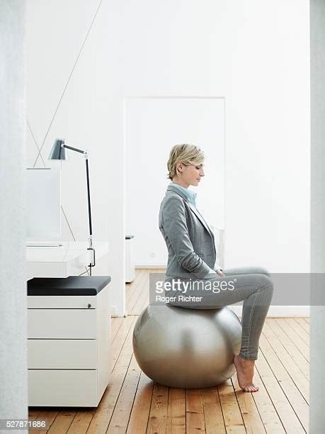 Yoga Ball Office Photos And Premium High Res Pictures Getty Images