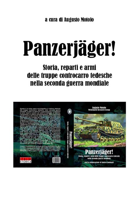 Doc Panzerjäger Storia Reparti E Armi Delle Truppe Controcarro Tedesche Nella Seconda Guerra