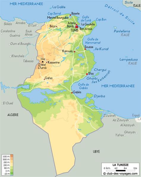 Carte De La Tunisie Carte De La Tunisie Carte Tunisie