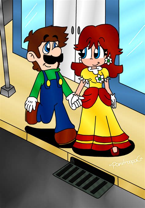Luigi And Daisy By ParatroopaCx On DeviantArt Luigi And Daisy Super