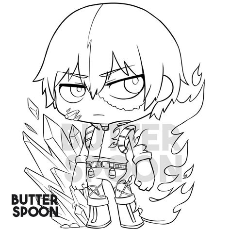 Shoto Todoroki In Mha Coloring Pages My Hero Academia Coloring Pages