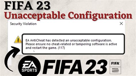 FIFA EA Anticheat Has Detected An Unacceptable Configuration YouTube