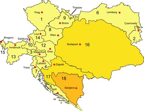 The introductions of the country, dependency and region entries are in the native languages and in english. File:Austria-Hungary map de.svg - Wikimedia Commons