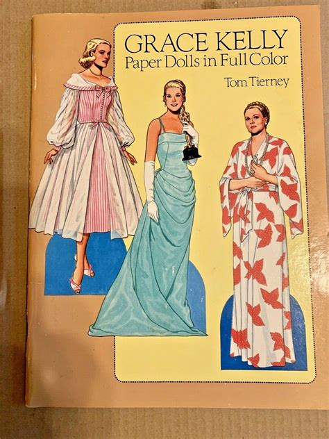 Vintage Grace Kelly Tom Tierney Paper Doll Dolls 1986 Uncut Plates