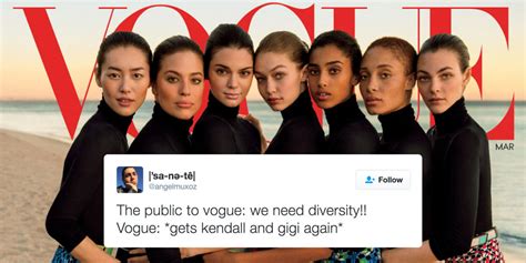Vogue Diverse Cover Slammed For Lack Of Diversity