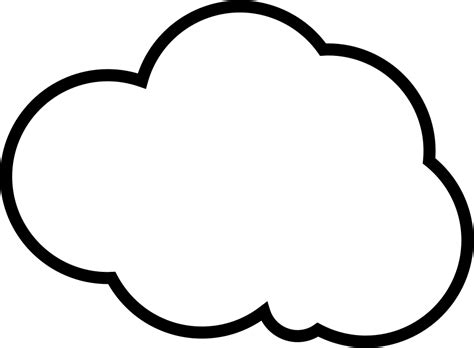 Download Single Cloud Svg Png Icon Free Download Nubes En Blanco Y