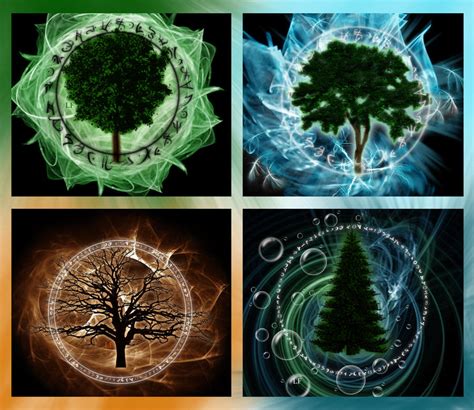 Elemental Trees By Slow Chemical Design On Deviantart