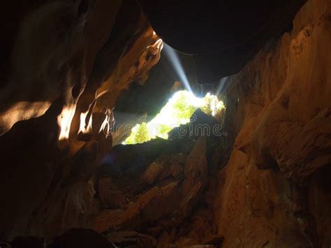 Sun Beam In Cave Stock Image Image Of Nature Dark 142756675