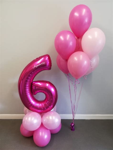 Large Pink Number Balloons Party Blowout