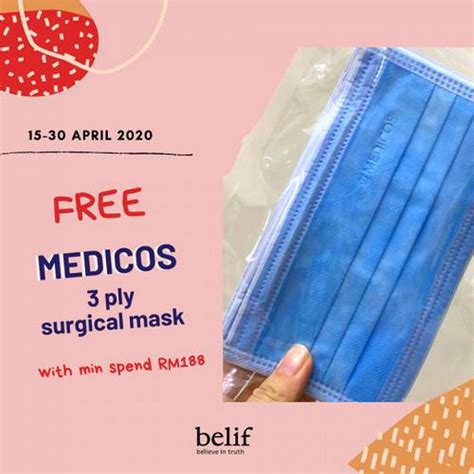 Select from a range of brands that provide surgical masks like medline, 3m and. 15-30 Apr 2020: Belif Free Medicos 3 Ply Surgical Mask ...
