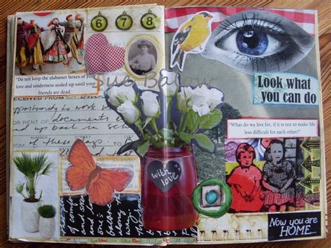 Gluebook Page 1 Mixed Media Art Journaling Magazine Collage Art