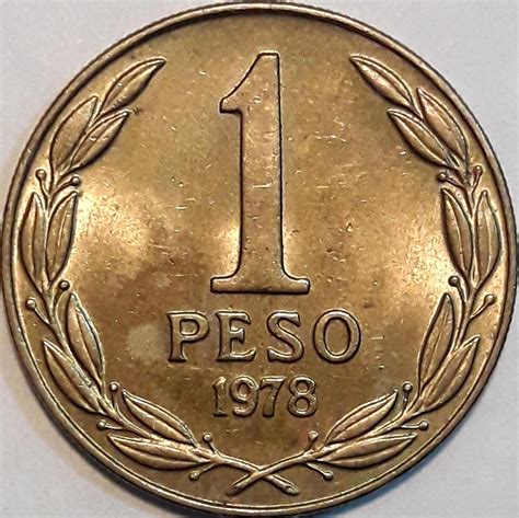 Catalogo Numismatica Chile Chile Km 208a 1 Peso 1978