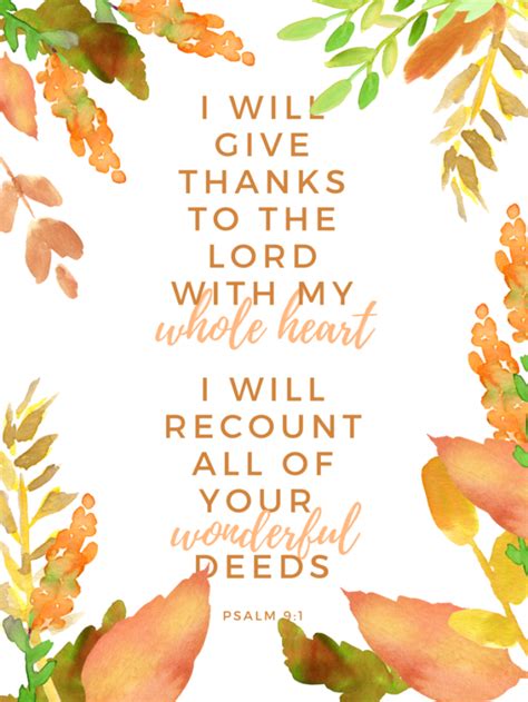 Happy Thanksgiving Free Printable Watercolor Scripture Art The