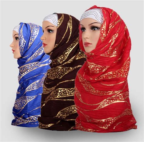 free shipping gold dot islamic hijab scarf muslim scarves with fringe wholesale 4colors h11 in