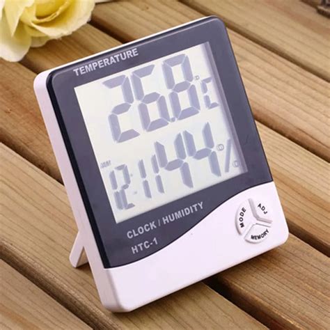 1pc Htc 1 Indoor Room Lcd Electronic Temperature Humidity Meter Digital