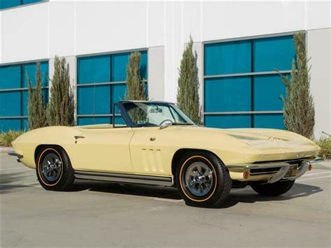 1965 Goldwood Yellow Corvette L76 327365hp Convertible Classic