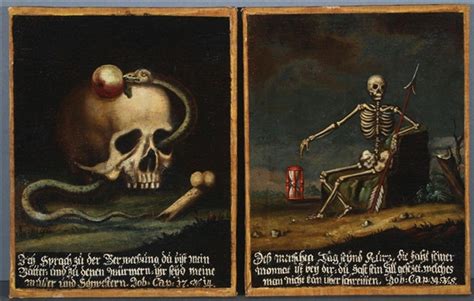 German School 18th Century A Pair Of Memento Mori Paintings Mutualart