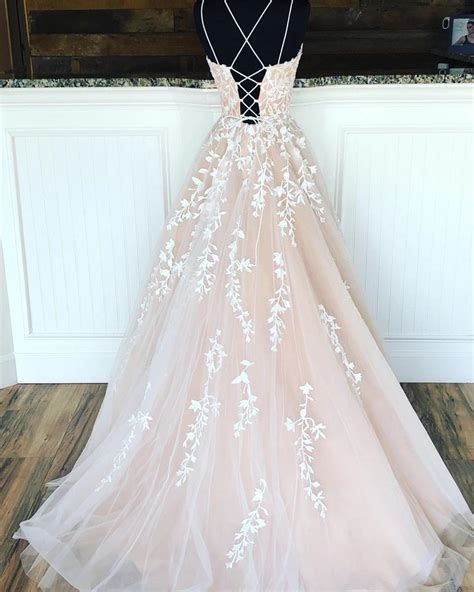 A Line Champagne Lace Champagne Lace With Corset Back Wedding Dresses