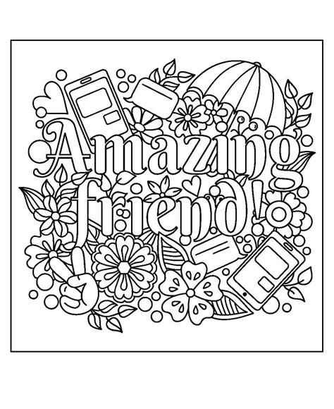Pin On Words Coloring Pages For Adults