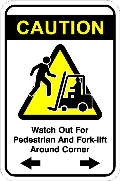 Caution Forklift Burlington Signs