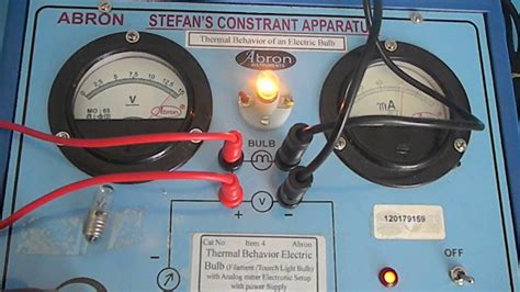 Video Electronics Thermal Behavior Of A Filament Bulb By Power Supply