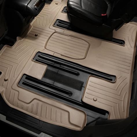 Weathertech 451114 Digitalfit 2nd And 3rd Row Tan Molded Floor Liner