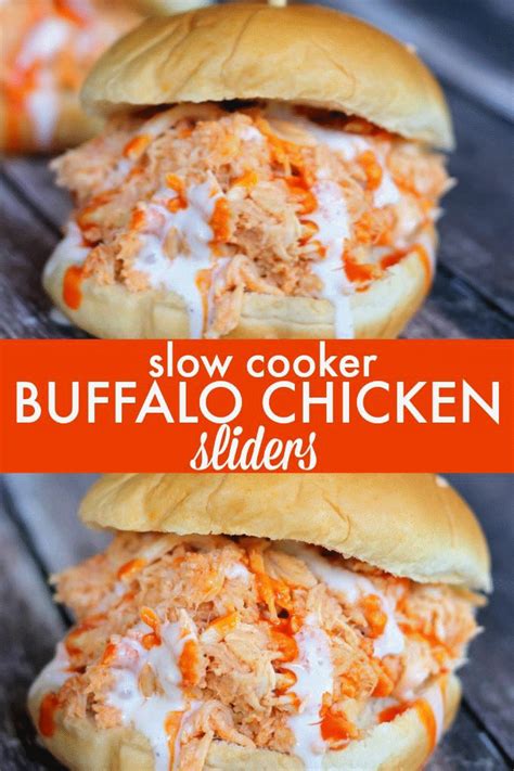 Slow Cooker Buffalo Chicken Sandwiches Are An Easy Dinner